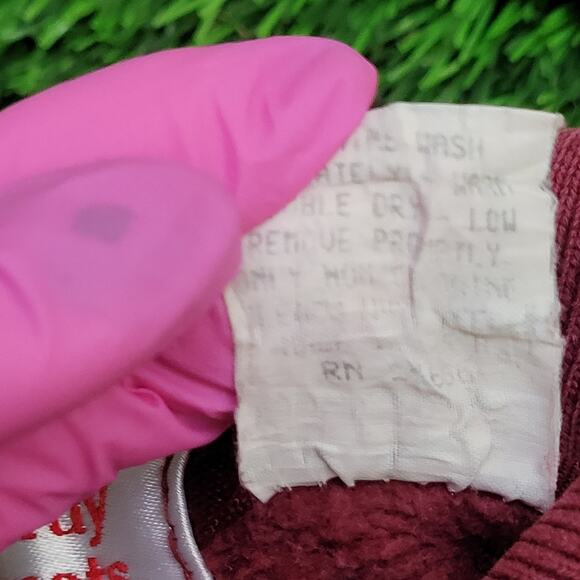 Vintage 80s MOD Collared Sweatshirt XL 23x25 Colorblock - Picture 9 of 14